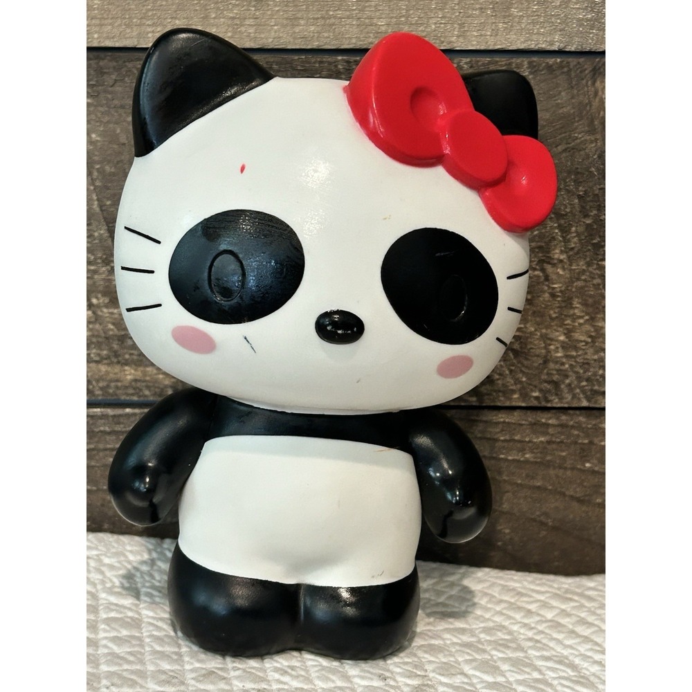 Hello Kitty Panda‎ Vinyl Coin bank 8" Tall 2008 Piggy Collectible RARE Vintage